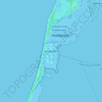 Mappa topografica Neuendorf, altitudine, rilievo