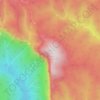 Mappa topografica Mount Banks, altitudine, rilievo