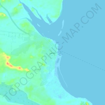 Mappa topografica Pasni, altitudine, rilievo