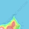 Mappa topografica Cabo Ortegal, altitudine, rilievo