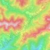Mappa topografica Tercesi, altitudine, rilievo