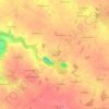 Mappa topografica Les Airables, altitudine, rilievo