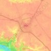 Mappa topografica Auraiya, altitudine, rilievo
