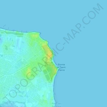 Mappa topografica Grotte Saint-Philbert, altitudine, rilievo
