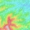 Mappa topografica Les Balmes, altitudine, rilievo