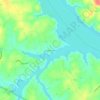 Mappa topografica Carters Point, altitudine, rilievo