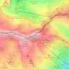 Mappa topografica Monte Forato, altitudine, rilievo