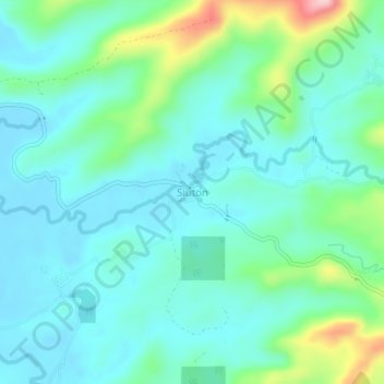 Mappa topografica Siuton, altitudine, rilievo