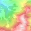 Mappa topografica Telles, altitudine, rilievo