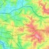 Mappa topografica Balwyn, altitudine, rilievo