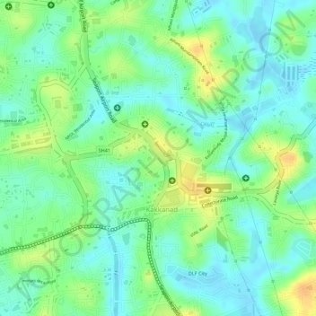 Mappa topografica Mavelipuram Park, altitudine, rilievo