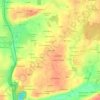 Mappa topografica La Croix Verte, altitudine, rilievo