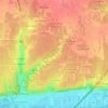 Mappa topografica La Cave À La Biche, altitudine, rilievo