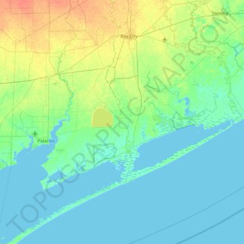 Mappa topografica Selkirk Island, altitudine, rilievo