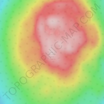 Mappa topografica McLeod Hill, altitudine, rilievo