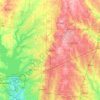 Mappa topografica Frisco, altitudine, rilievo