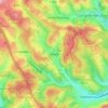 Mappa topografica Alchen, altitudine, rilievo