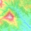 Mappa topografica Valpiana, altitudine, rilievo