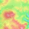 Mappa topografica Le Rousset, altitudine, rilievo