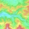Mappa topografica Datterode, altitudine, rilievo