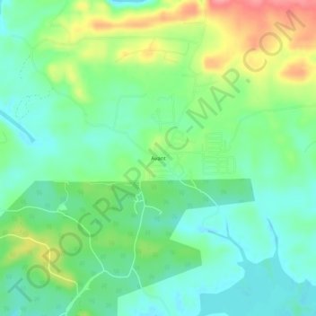 Mappa topografica Avant, altitudine, rilievo