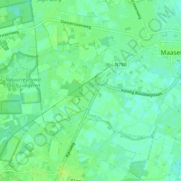 Mappa topografica Siemkensheuvel, altitudine, rilievo