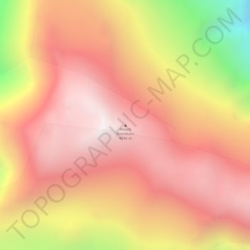 Mappa topografica Mount Blackburn, altitudine, rilievo