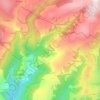 Mappa topografica Les Cazes, altitudine, rilievo