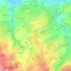 Mappa topografica Le Poteau, altitudine, rilievo