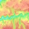 Mappa topografica Mazeure, altitudine, rilievo