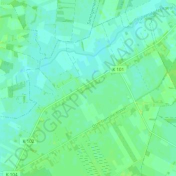 Mappa topografica Fahrendorf, altitudine, rilievo