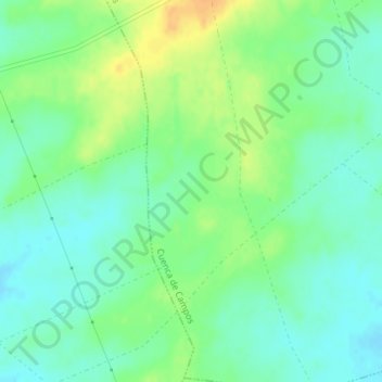 Mappa topografica Barbera, altitudine, rilievo
