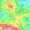 Mappa topografica Prato Barbieri, altitudine, rilievo