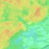 Mappa topografica Koenigsbruck, altitudine, rilievo