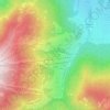 Mappa topografica Sorafurcia, altitudine, rilievo