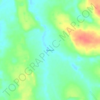 Mappa topografica Guimar, altitudine, rilievo