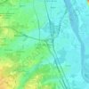Mappa topografica Villenave-d'Ornon, altitudine, rilievo