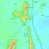 Mappa topografica Gangrar, altitudine, rilievo