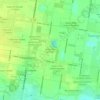 Mappa topografica James Allen Colonia, altitudine, rilievo