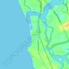 Mappa topografica Elathur, altitudine, rilievo