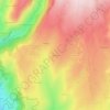 Mappa topografica Le Pouget, altitudine, rilievo