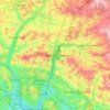 Mappa topografica Winchester, altitudine, rilievo