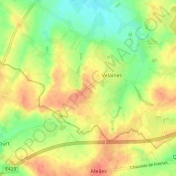 Mappa topografica Laie, altitudine, rilievo