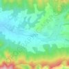 Mappa topografica Grand Moulin, altitudine, rilievo