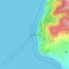Mappa topografica Cabo Mondego, altitudine, rilievo