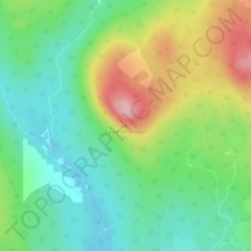 Mappa topografica Eagle Mountain, altitudine, rilievo