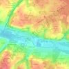 Mappa topografica Pineau, altitudine, rilievo