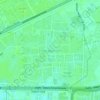 Mappa topografica Indirapuram, altitudine, rilievo