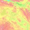 Mappa topografica 玛多县, altitudine, rilievo