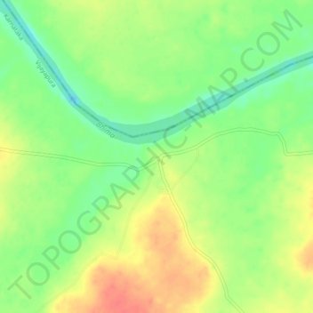 Mappa topografica Baragudi, altitudine, rilievo